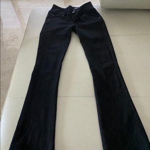 Black bootcut jeans